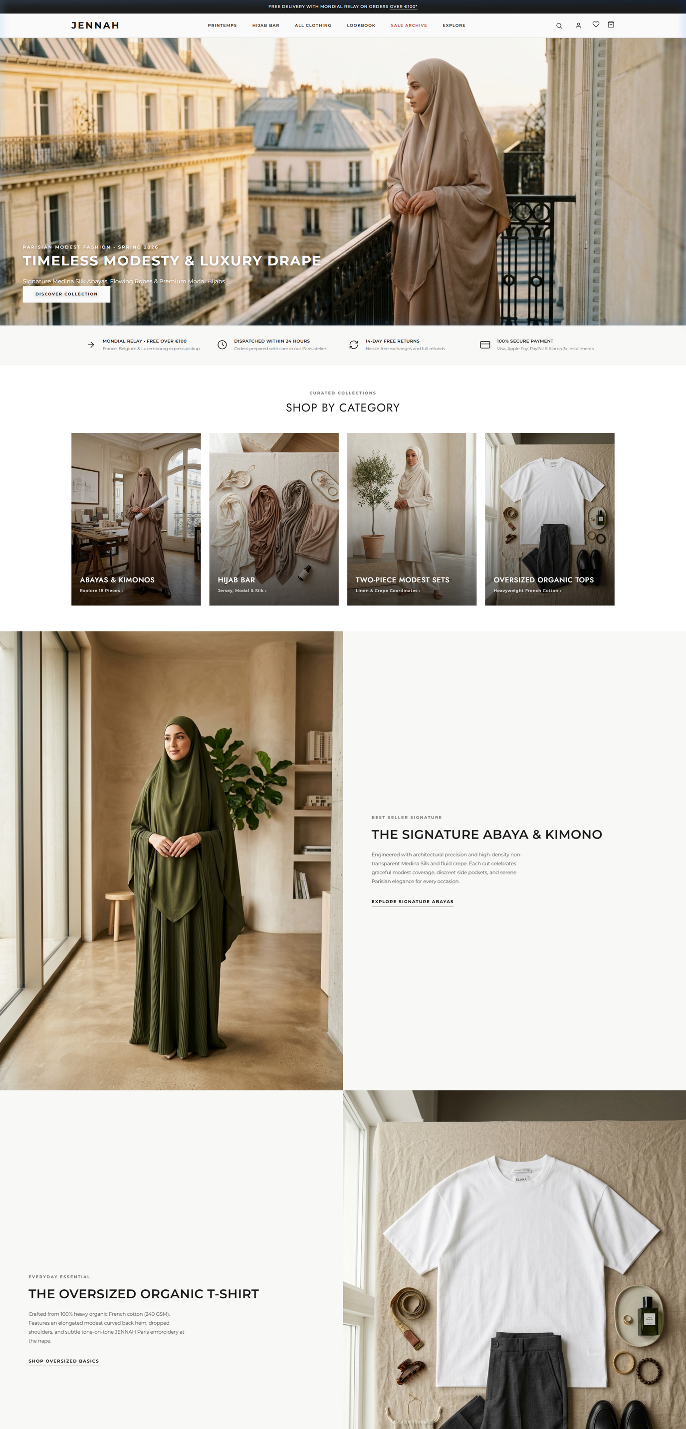 JENNAH Boutique Live Screenshot